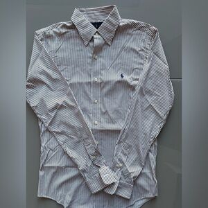 Ralph Lauren Navy and White Striped Shirt